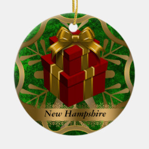 Ornement de Noël d'état du New Hampshire
