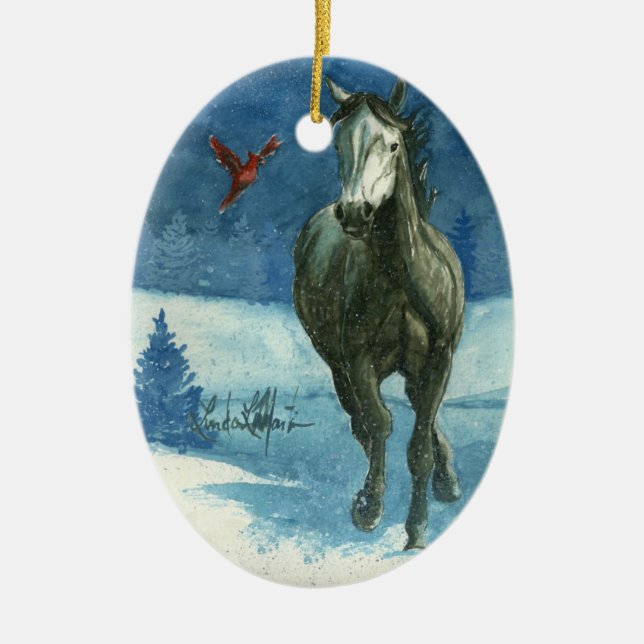 Ornement de Noël d'étiquette de neige (Devant)