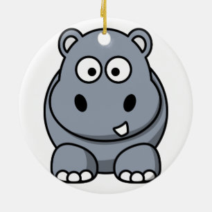 Ornement de Noël d'hippopotame