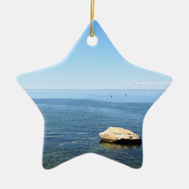Ornement de Noël d'océan de Cape Cod (Devant)