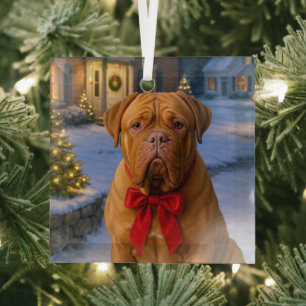 Ornement de Noël Dogue de Bordeaux