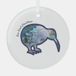 Ornement de Noël d'oiseaux Pāua Kiwi
