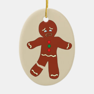 Ornement de Noël drôle en forme de bonhomme en pai