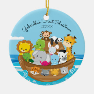 Ornement de Noël du bébé de l'arche de Noé mignon