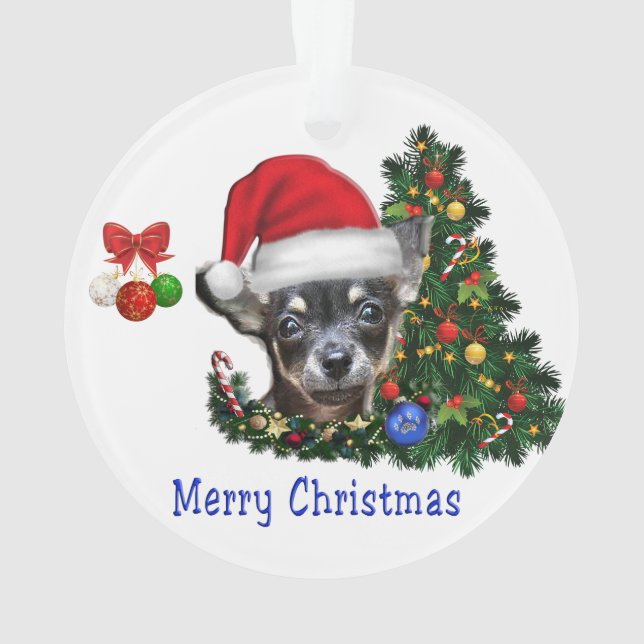 Ornement de Noël du Chihuahua (dos)