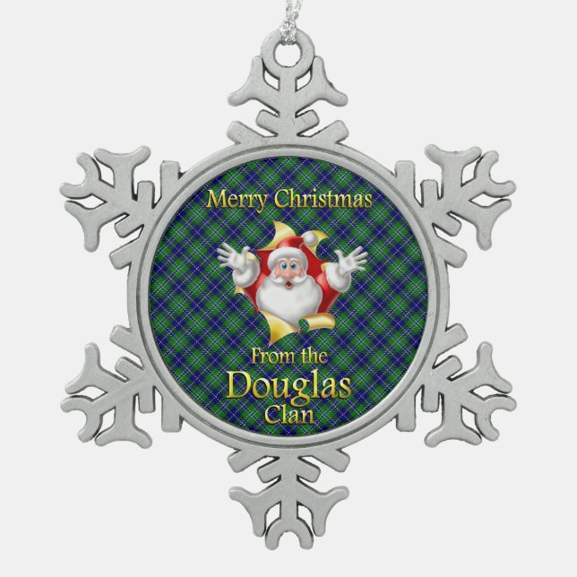 Ornement de Noël du clan écossais Douglas (Devant)