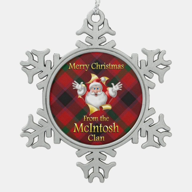 Ornement de Noël du clan écossais McIntosh (Devant)
