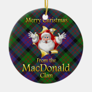Ornement de Noël du Clan MacDonald d'Écosse