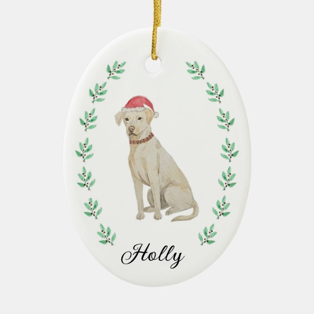 Ornement de Noël du Labrador (Devant)
