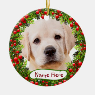 Ornement de Noël du Labrador jaune