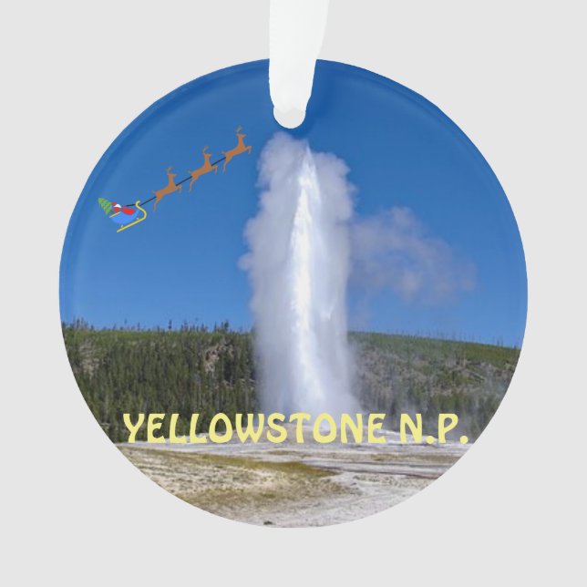 Ornement de Noël du parc national Yellowstone (devant)