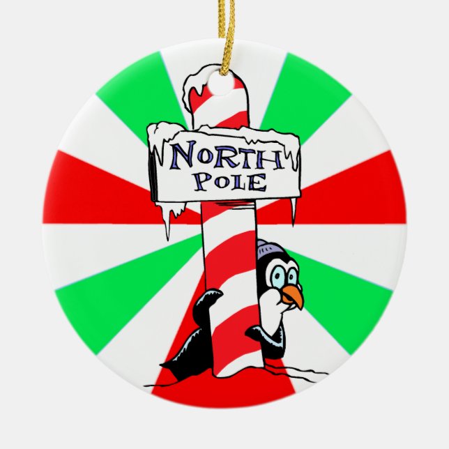 Ornement de Noël du pôle Nord (Devant)