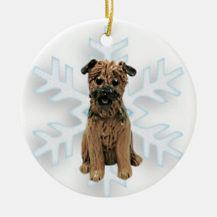 Ornement de Noël du Terrier frontalier