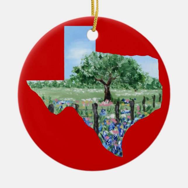 Ornement de Noël du Texas (Devant)