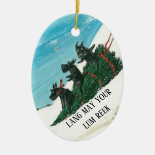 ornement de noël écossais