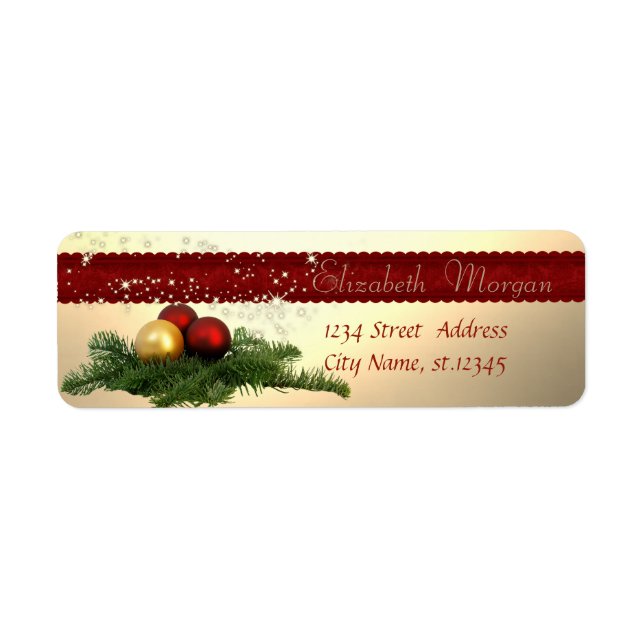 Ornement de Noël élégant, Étincelle (Devant)
