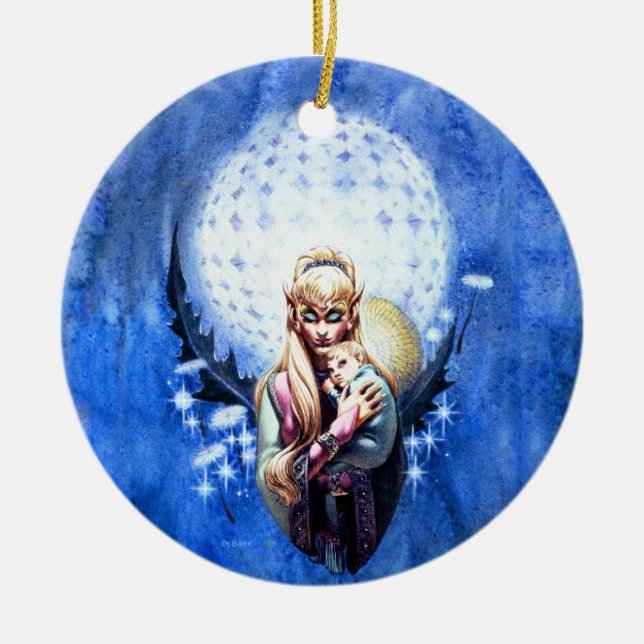 Ornement de Noël Elf Madonna (Devant)