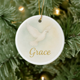Ornement de Noël en aquarelle « Grâce »