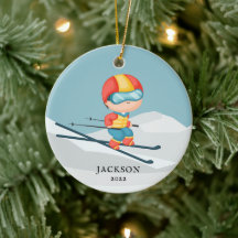 Ornement de Noël en céramique personnalisé pour ga