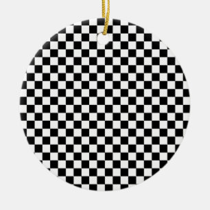 Ornement de Noël en noir et blanc