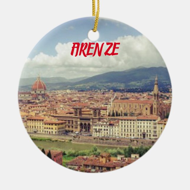 Ornement de Noël en Toscane de Florence (Devant)