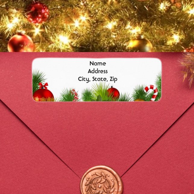 Ornement de Noël et Étiquette de verdure (Créateur téléchargé)
