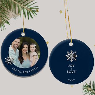Ornement de Noël familial personnalisé