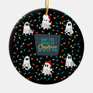 Ornement de Noël fantôme éffrayant
