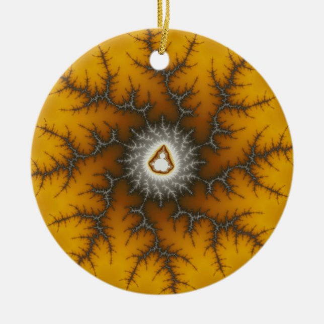 Ornement de Noël fracturé de l'écaille de glace (Devant)