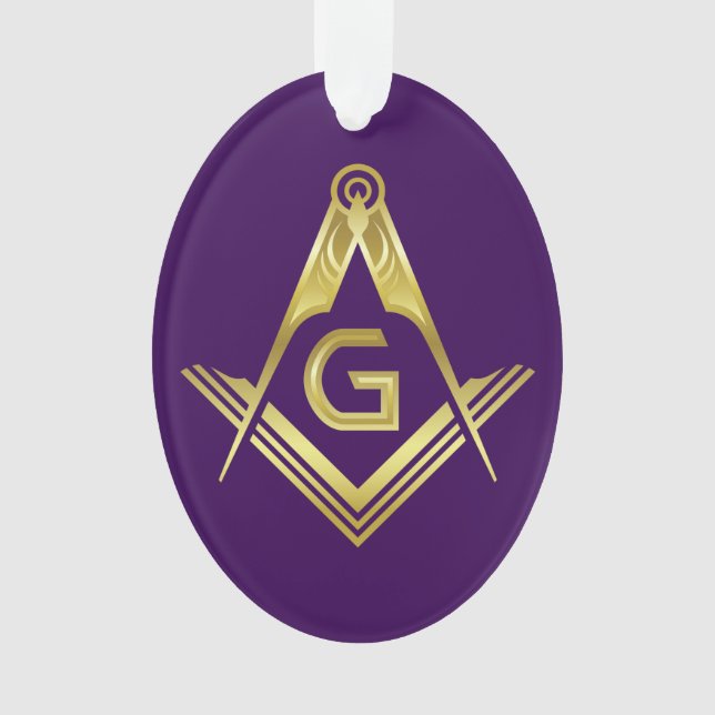 Ornement de Noël Freemason | Cadeaux maçonniques (devant)