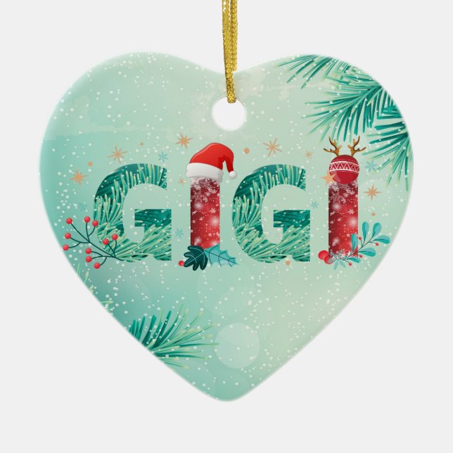 Ornement de Noël Gigi (Devant)