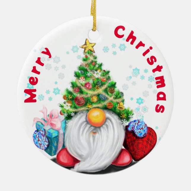 Ornement de Noël Gnome mignon (Dos)