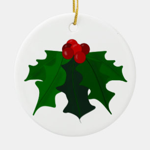 Ornement de Noël Holly