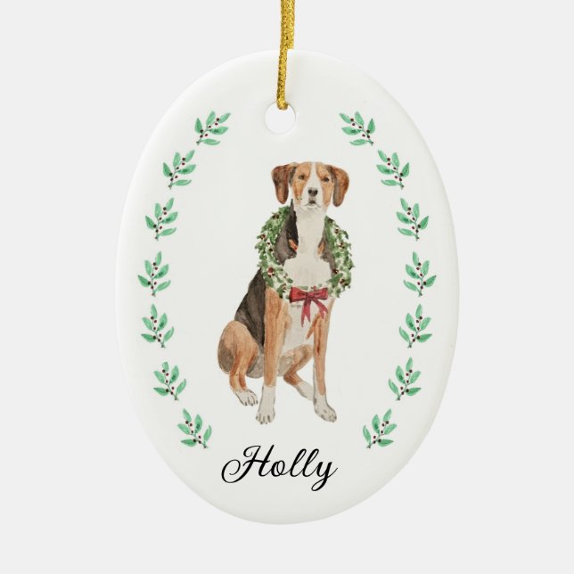 Ornement de Noël Hound (Devant)