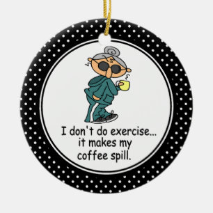 Ornement de Noël humour diététique drôle
