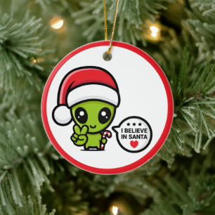Ornement de Noël Martien Extraterrestre Alien