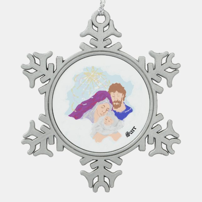 Ornement De Noël : Naissance Du Seigneur Jésus Chr (Devant)