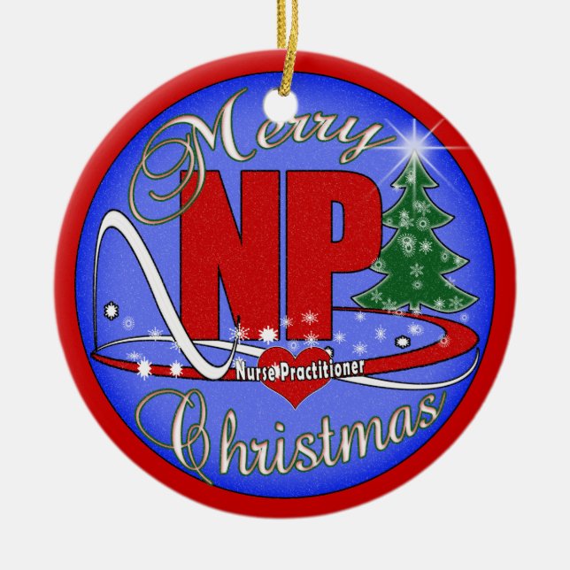 ORNEMENT DE NOËL - NP - PRATICIENNE D'INFIRMIÈRE (Devant)