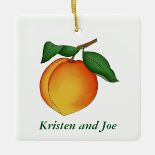 Ornement de Noël Peach Juicy