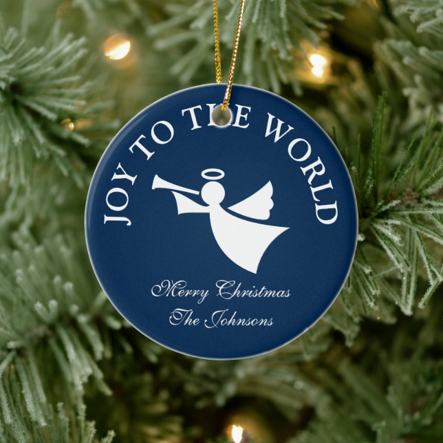 Ornement de Noël personnalisé d'ange pour l'arbre (Arbre)