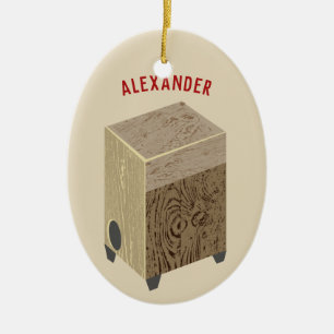 Ornement de Noël personnalisé par tambour de Caj