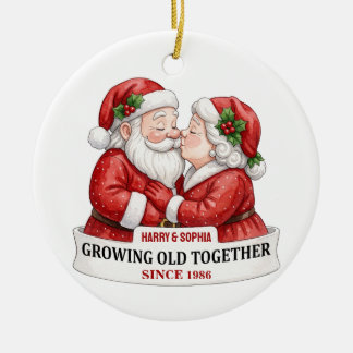Ornement de Noël personnalisé pour couple,