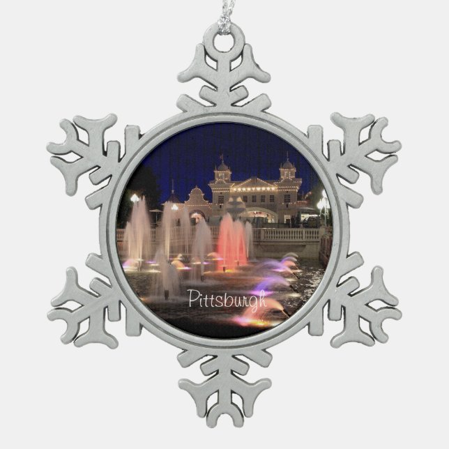Ornement de Noël - Pewter Pittsburgh-Photo (Devant)
