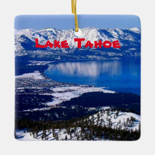 Ornement de Noël Pittoresque du lac Tahoe (Devant)