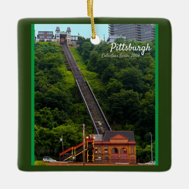 Ornement de Noël Pittsburgh Incline (Devant)