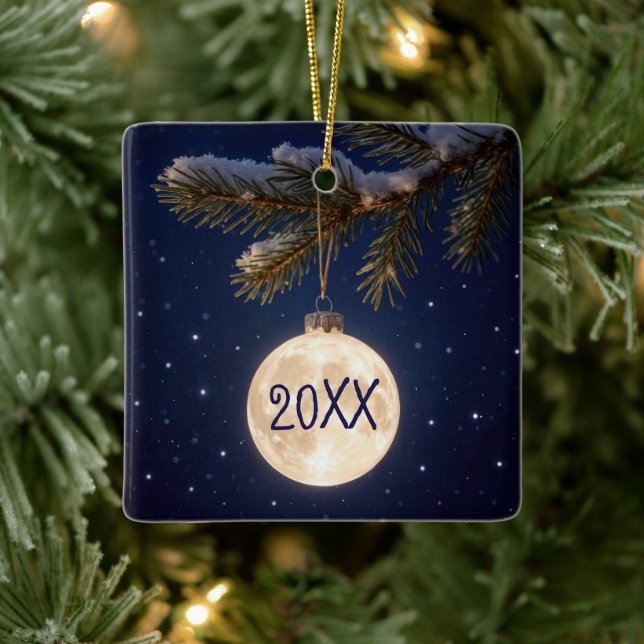 Ornement de Noël Pleine lune (Arbre)