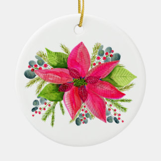 Ornement de Noël Poinsettia 