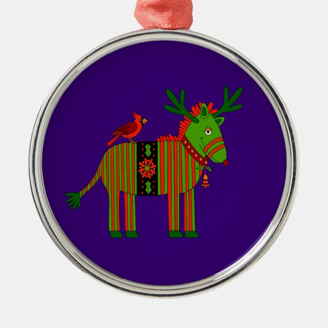 Ornement de Noël pour des enfants - zèbre et (Devant)