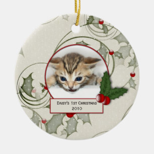Ornement de Noël pour le 1er Noël de votre chaton