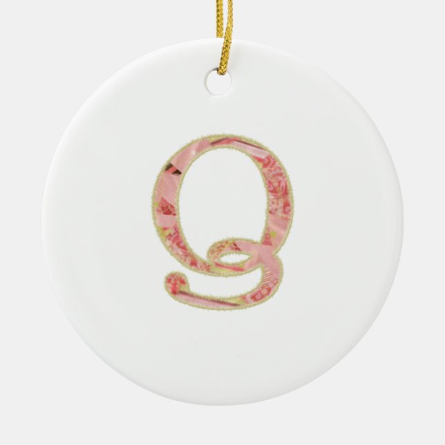 Ornement de Noël Q (Devant)